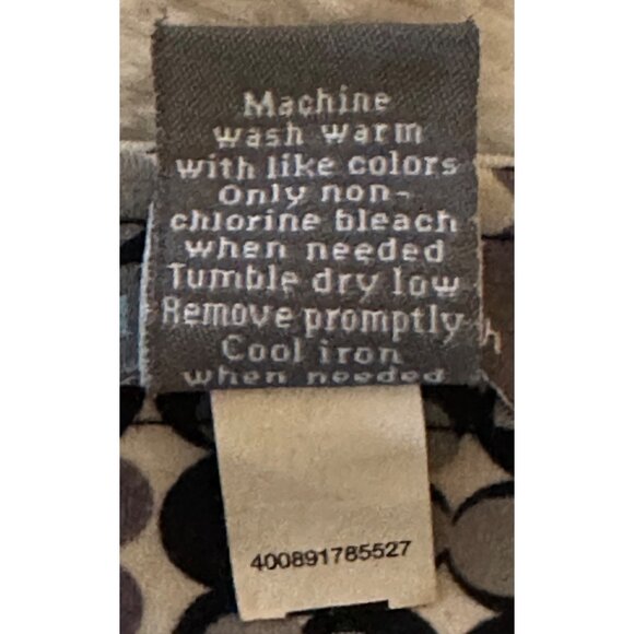 APT. 9 Flare Mid-Rise Midi Skirt Gray Black Geometric Poly Blend Women's Size S - Picture 11 of 11